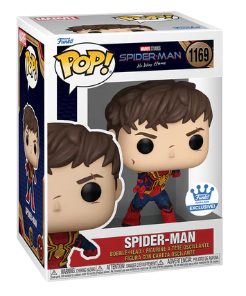 Funko Pop! Marvel No Way Home Spider-man #1169 *UNMASKED* [FUNKO SHOP EXCLUSIVE]