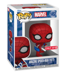 MARVEL  # 1452  -  POP! VINYL FIGURE OF AMAZING SPIDER-MAN 1977 - TARGET EDITION