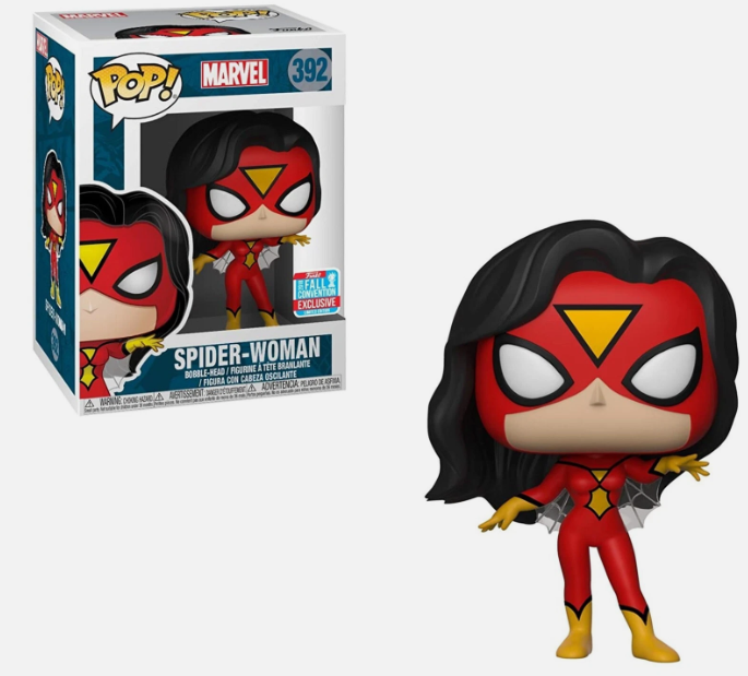 Funko Pop! SPIDER-WOMAN #392 Marvel 2018 Fall Con Exclusive Figure Vaulted