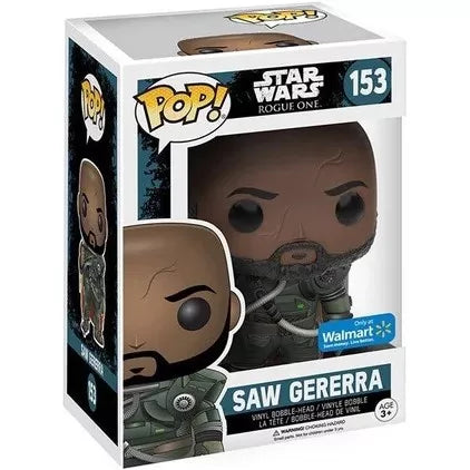 Funko Pop Star Wars Rogue One Saw Gerrera 153 Walmart Exclusive in box