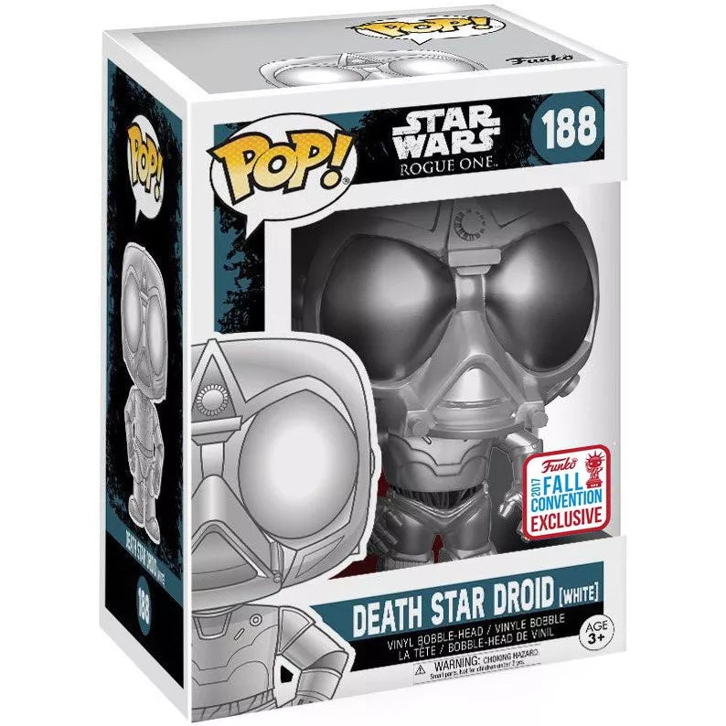 Funko Pop Star Wars Rogue One Death Star Droid 188 2017 Fall Convention Exclusive in box