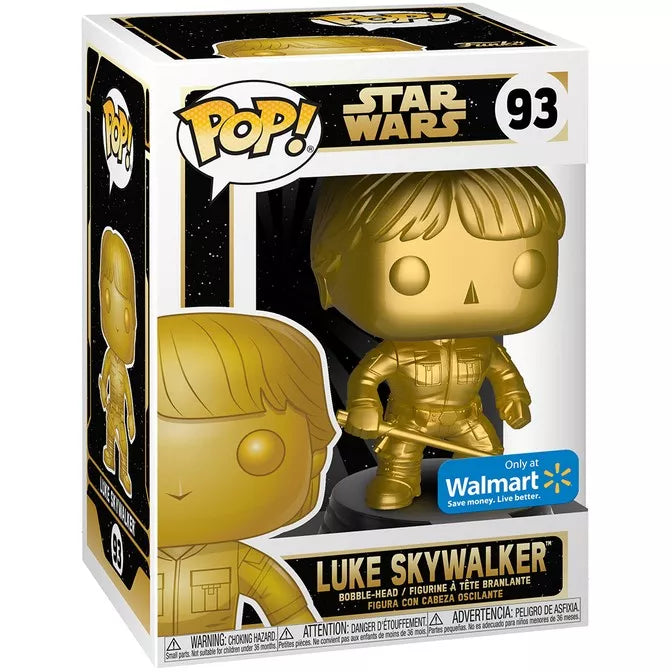 Funko Pop! Star Wars: Luke Skywalker Gold Metallic (Walmart Exclusive) #93