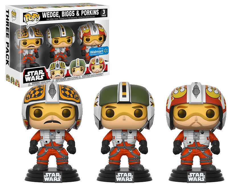 Funko Pop! Biggs, Wedge, & Porkins (Walmart Exclusive) [3-Pack]