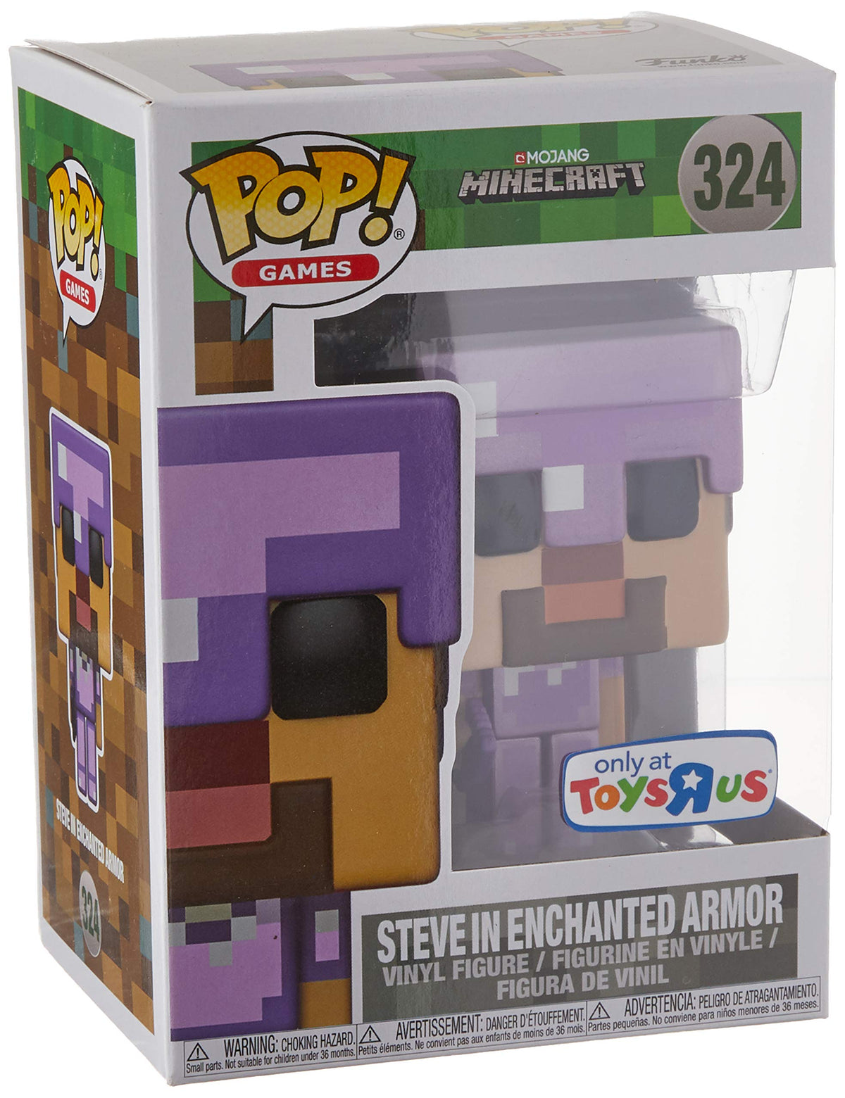 Funko Pop! Minecraft: Steve Enchanted Armor (Toys R Us Exclusive) #324