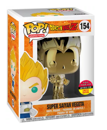 Funko Pop! Dragon Ball Z #154 Super Saiyan Vegeta (Chrome) [Toy Tokyo 2018 Limited Edition]