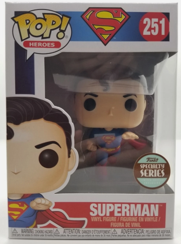 Funko POP Vaulted DC SUPER-HEROES SPECIALTY SERIES SUPERMAN #251