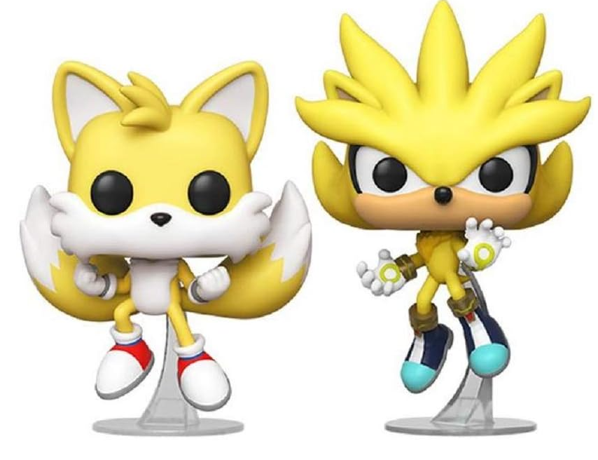 Funko Pop Sonic The Hedgehog - Super Tails & Super Silver 2 Pack (Exclusive)