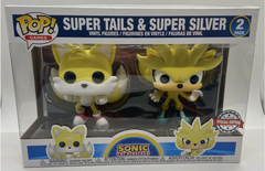 Funko Pop Sonic The Hedgehog - Super Tails & Super Silver 2 Pack (Exclusive)