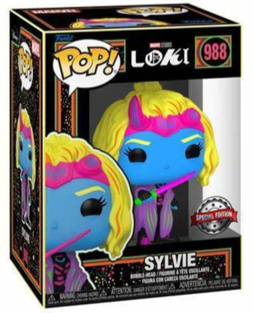 Funko POP! Blacklight Sylvie Marvel Studios Loki #988 [Special Edition]