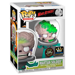Funko Pop! Mars Attacks: Martian Soldier (Glow) (Chase) (Specialty Series Exclusive) #1877 boxed figure