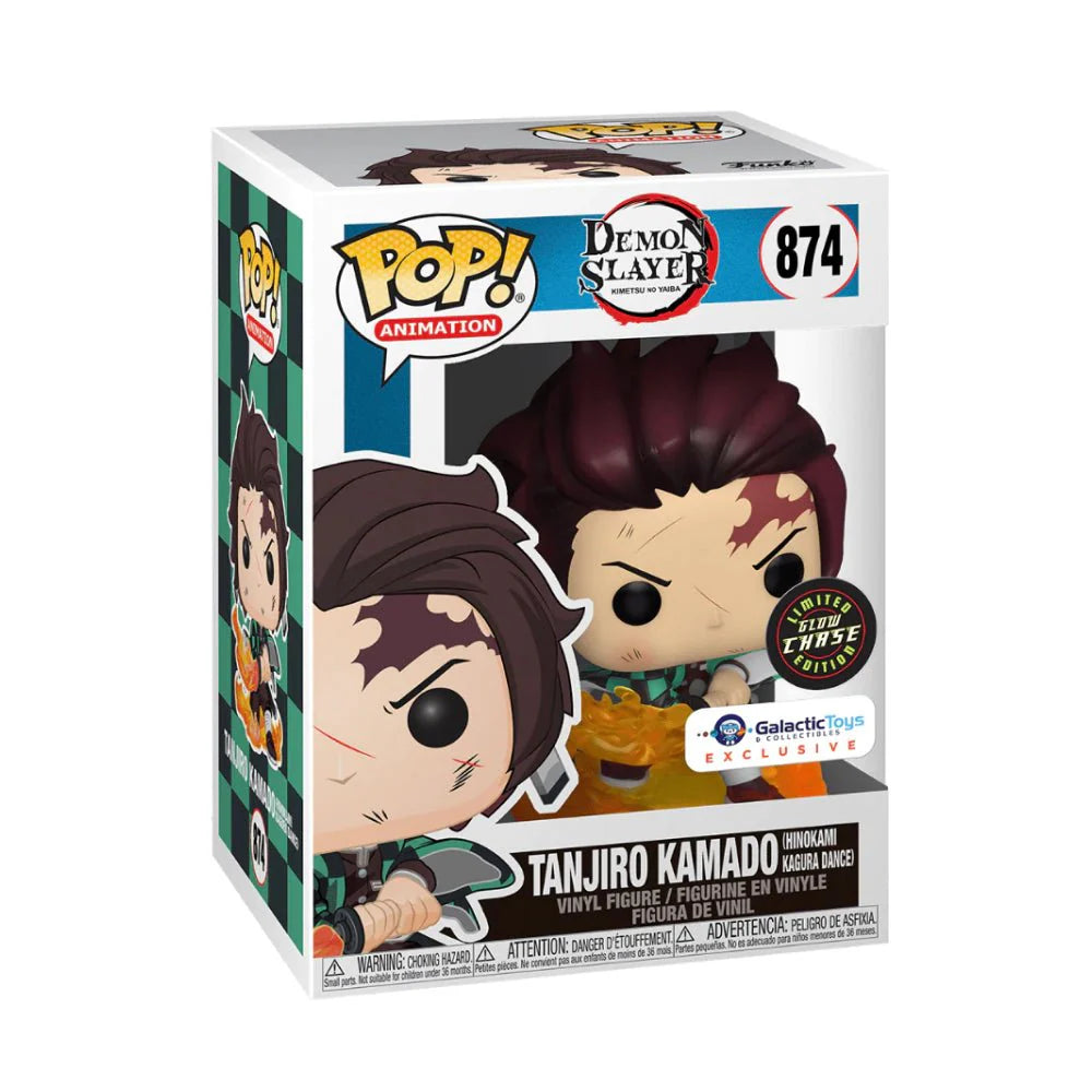 Funko Pop! Tanjiro Kamado (Glow Chase) [Galactic Toys Exclusive] #874