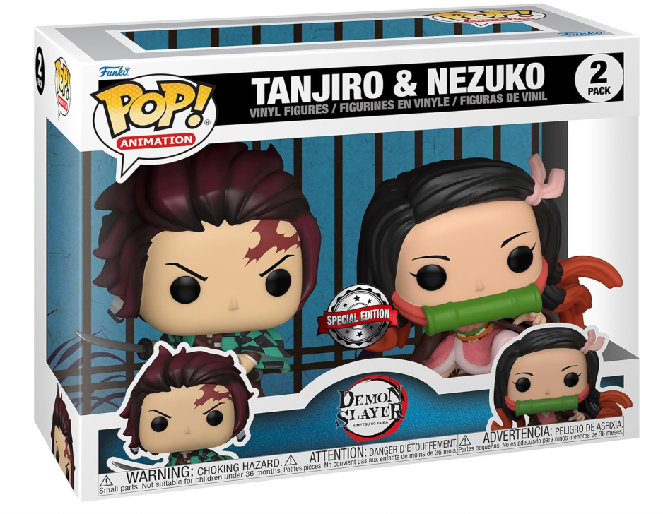 FUNKO POP! ANIMATION: DEMON SLAYER - TAJJIRO & NEZUKO KAMADO 2 PACK [SPECIAL EDITION EXCLUSIVE]
