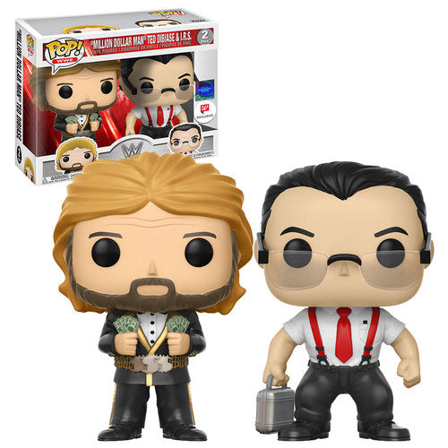 Funko Pop! WWE: "Million Dollar Man" Ted Dibiase & I.R.S (Walgreen Exclusive) [2-Pack]