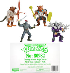 Playmates Toys: Teenage Mutant Ninja Turtles - Movie Star Mutants 4-Pack (sealed)