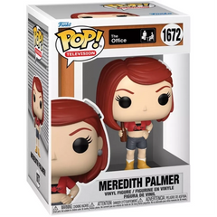 Funko Pop The Office Meredith Palmer with drink number 1672 in box