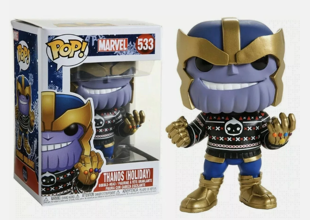 MARVEL HOLIDAY THANOS CHRISTMAS JUMPER  POP VINYL FIGURE 533