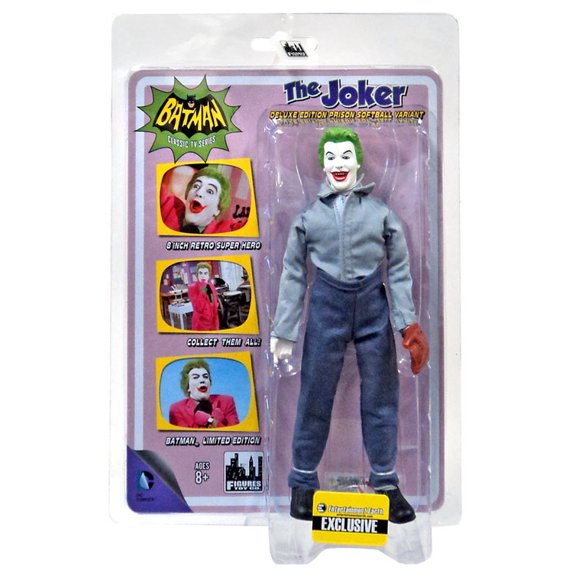 Figures Toy Company: Batman Classic Tv Series - The Joker Prison Softball Variant (Entertainment Earth Exclusive)