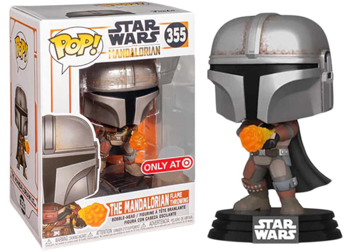 Funko Pop! Star Wars: The Mandalorian Flame Throwing (Target Exclusive) #355