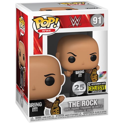 Funko Pop! WWE: The Rock (25th Anniversary) [Entertainment Earth Exclusive] #91