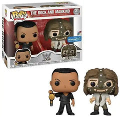 Funko Pop! The Rock and Mankind (Walmart Exclusive) [2-Pack]
