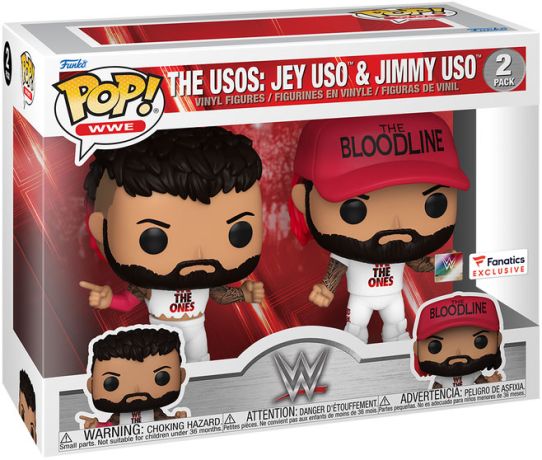 Funko Pop! WWE: The Usos: Jey Uso & Jimmy Uso (Fanatics Exclusive) [2-Pack]