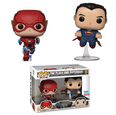 Funko POP! Flash + Superman 2 pack Racing - 2018 Fall Convention Exclusive