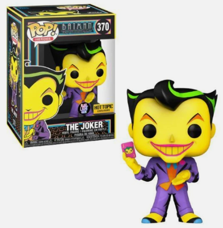 Funko POP! Heroes: Batman - The Joker [Black Light] (Hot Topic) #370