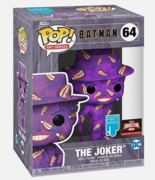 Funko Pop! Batman: The Joker (Art Series) (2022 TargetCon Exclusive) #64 in retail box