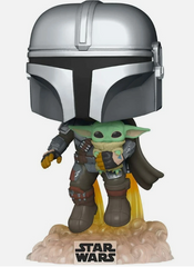 Pop! Star Wars The Mandalorian Flying with Child #402 Figure Funko