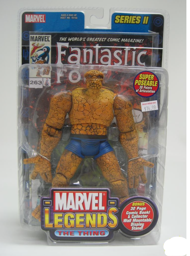 2002 MARVEL LEGENDS SERIES 2 II THE THING TOY BIZ ACTION FIGURE FANTASTIC 4