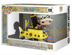 Funko pop! Rides, Trafalgar Law with Polar Tang #120 2023 WONDROUS CON EXC