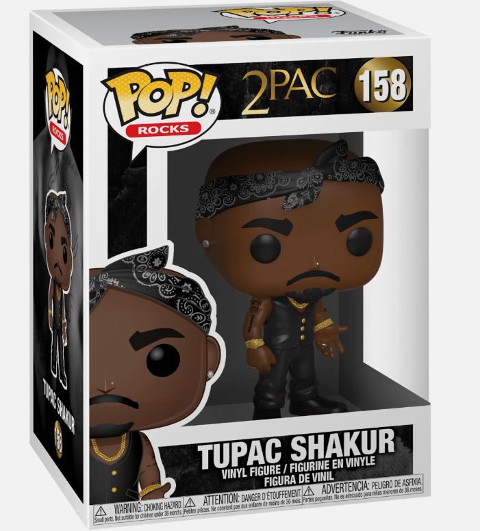 Tupac Shakur 2Pac Rap Hip Hop POP! Rocks #158 Vinyl Figure Funko