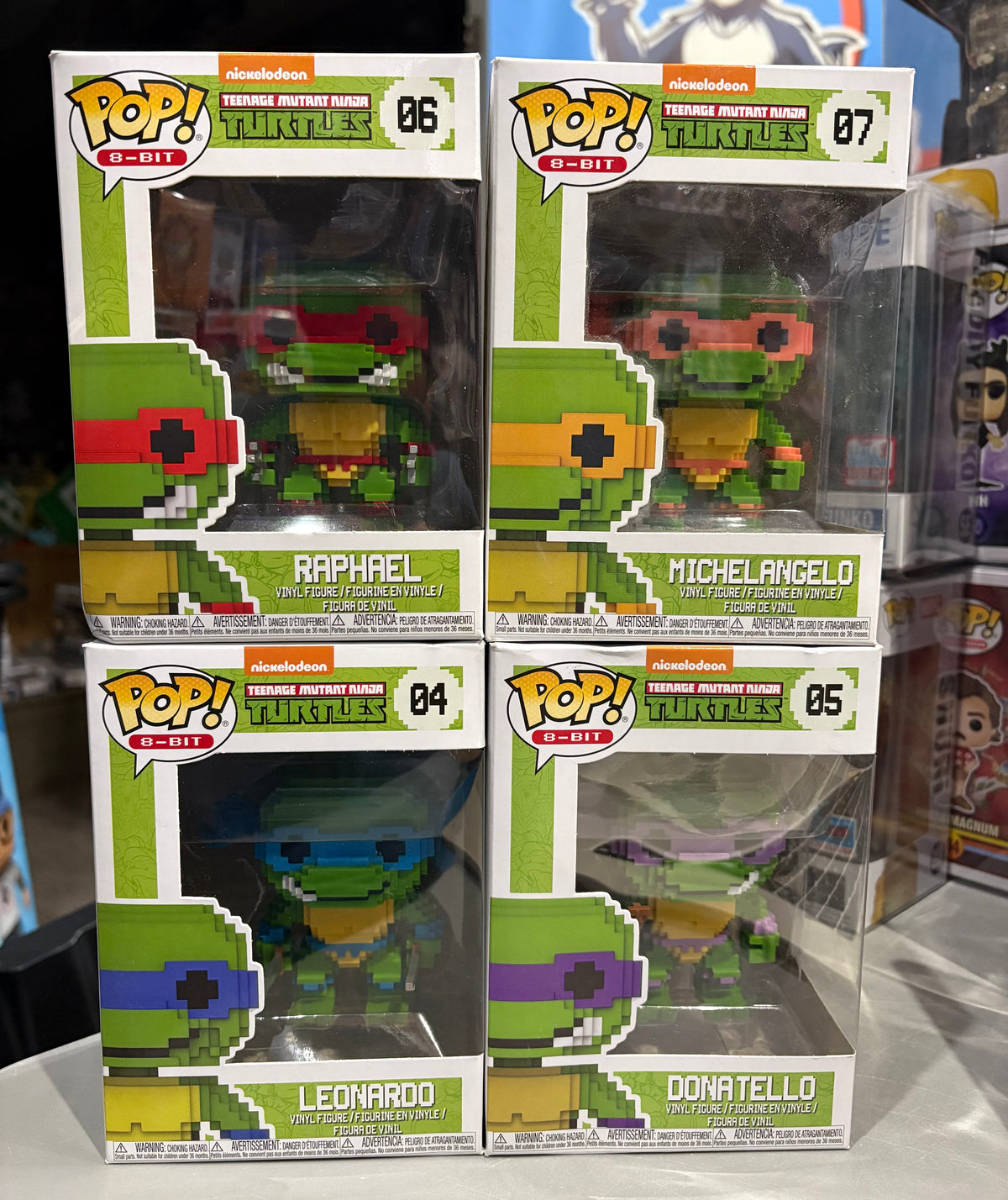 Funko Teenage Mutant Ninja Turtle 8- Bit Set (Shelf wear)