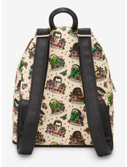 Loungefly Universal Monsters Tattoo Art Mini Backpack