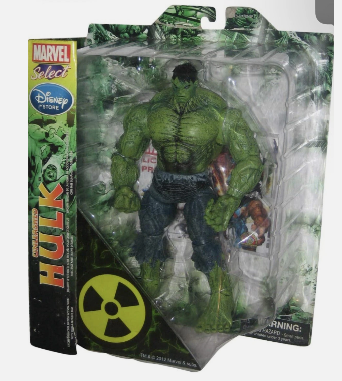 Diamond Toys Marvel Select Unleashed Hulk- Action Figure (ShelfWare) (Broken Tab)