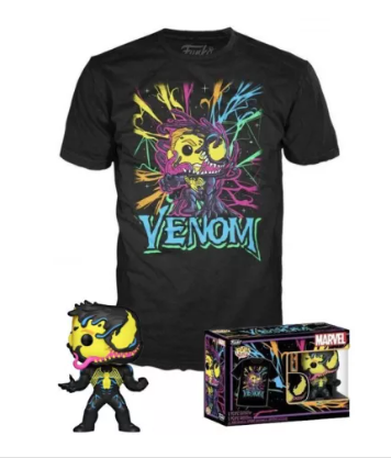 Funko Pop! Marvel – Venom (T-Shirt & Pop Box Set) Size-Large