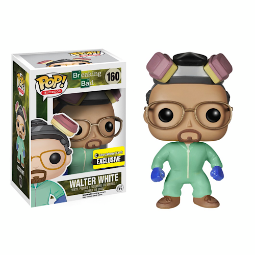 Funko Pop Breaking Bad Walter White green hazmat suit Entertainment Earth exclusive number 160 in box