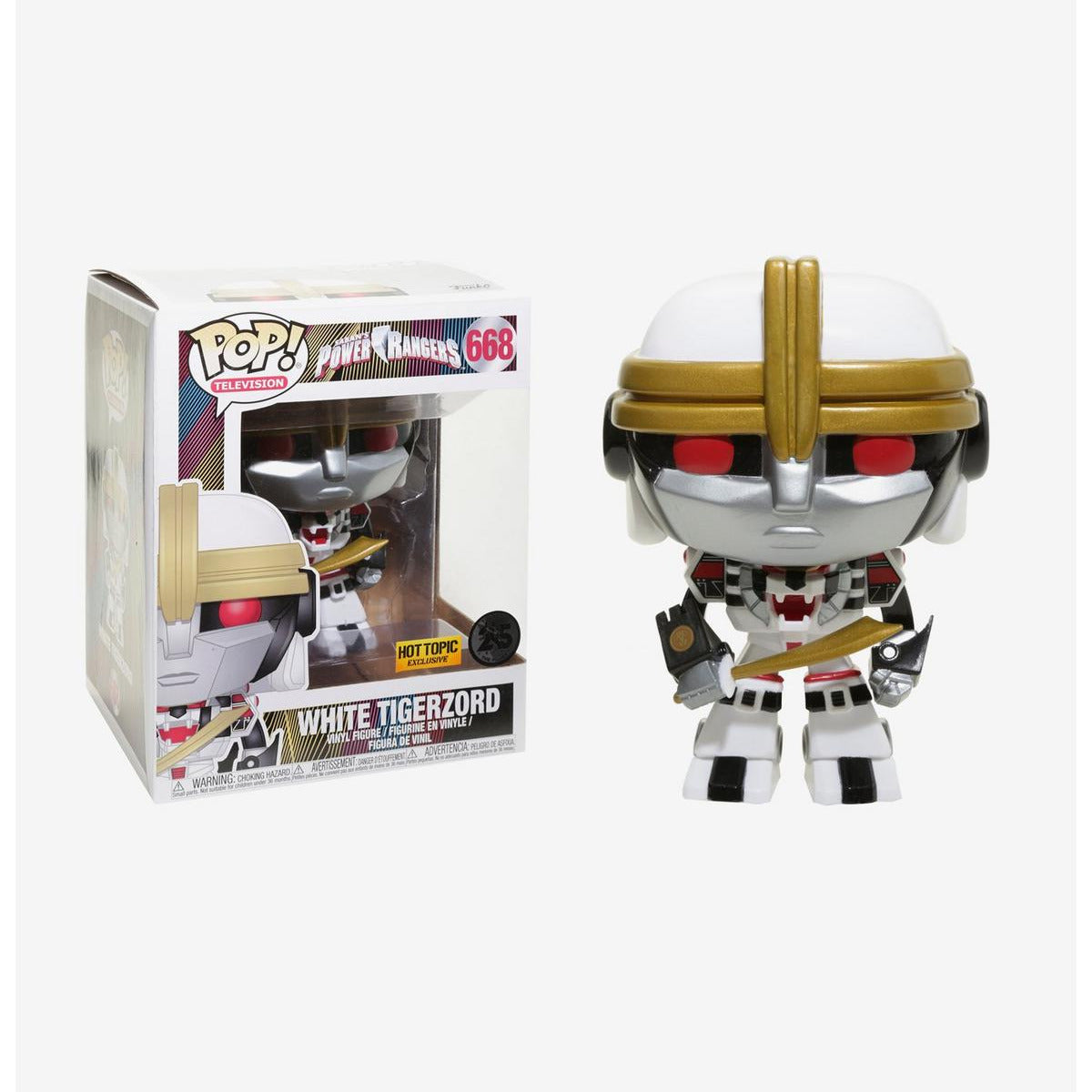 Funko Pop! Power Rangers: White Tigerzord (Hot Topic Exclusive) [25 Years] #668