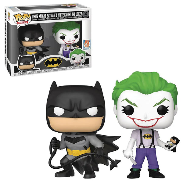 Funko Pop! Batman: White Knight Batman & White Knight The Joker (2-Pack) (PX Previews Exclusive) (San Diego 2021 Limited Edition)