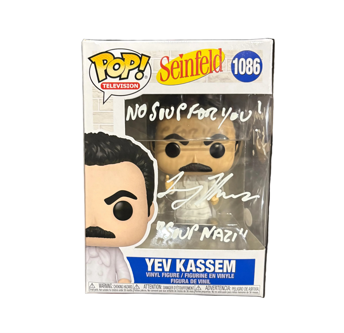Funko Pop! Seinfeld: Yev Kassem (Signed by Larry Thomas - COA) #1086 (minor box damage)