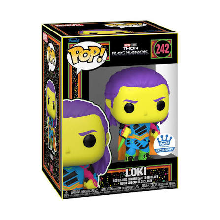 Funko Pop! Thor Ragnarok: Loki (Black Light) (Funko Shop Exclusive) #242