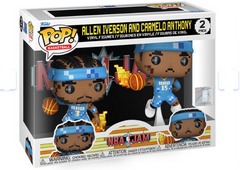 Funko Pop! Allen Iverson and Carmelo Anthony (NBA Jam) 2-Pack Vinyl Figures (Box Imperfections)
