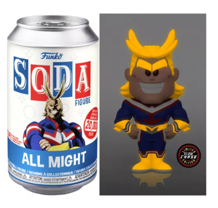 Funko Soda My Hero Academia All Might (Blue Can) –Chase!