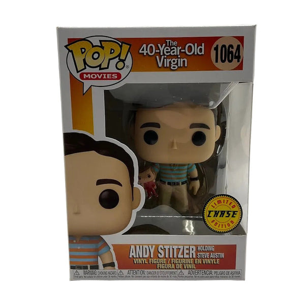 Funko Pop! The 40-Year-Old Virgin: Andy Stitzer Holding Steve Austin (Chase) #1064