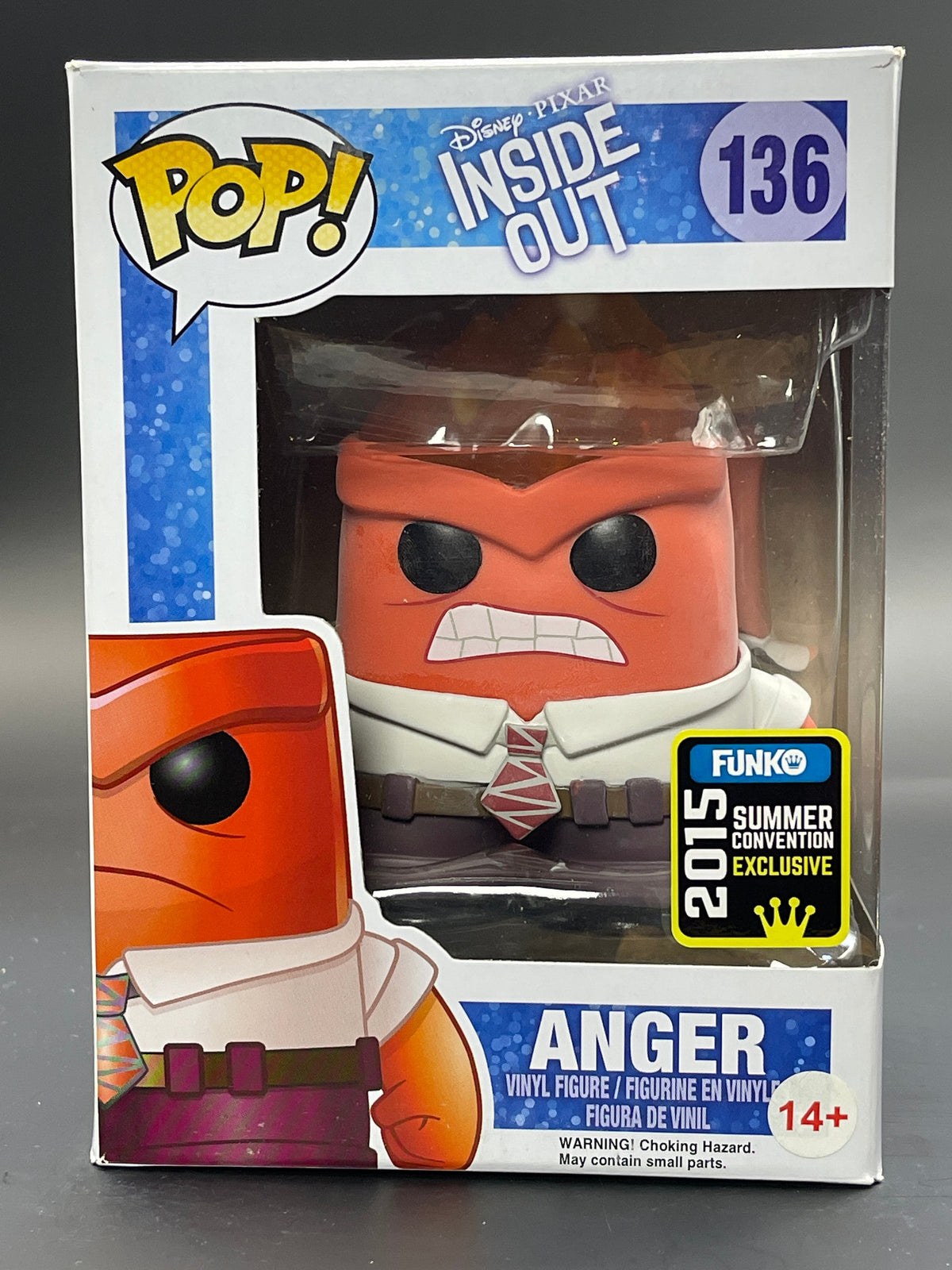 Funko Pop! Disney Pixar Inside Out: Anger (2015 Summer Convention) #136