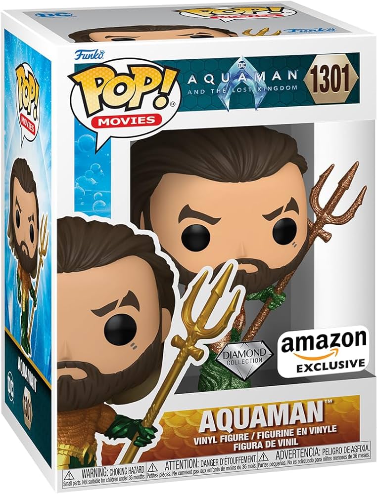 Funko Pop! Aquaman (Diamond Collection) [Amazon Exclusive] #1301