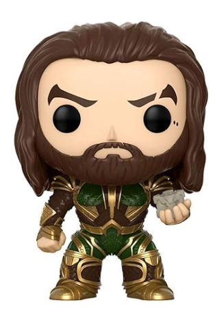 POP Funko Justice League Vinyl Collection, Figure 199 - Aquaman with Motherbox - SDCC Summer Convention Edition