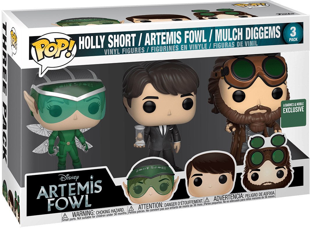 Funko Pop! Artemis Fowl: Holly Short / Artemis Fowl / Mulch Diggems (Barnes & Noble Exclusive) [3-Pack]