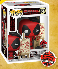 Funko Pop! Artist Deadpool #887  - EB Games Limited Edition Exclusive