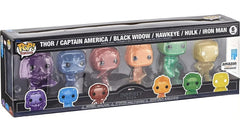 Funko Pop! Thor/Captain America/Black Widow/Hawkeye/Hulk/Iron Man - 6 Pack (Art Series) [Amazon Exclusive]